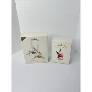 Hallmark‎ Keepsake Ornament On A Clear Winter's Night 2 Ornaments And St Nick